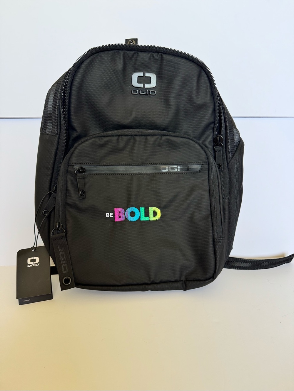 OGIO Commuter Backpack “BE BOLD” Embroidered Backpack NWT Black Laptop Bag